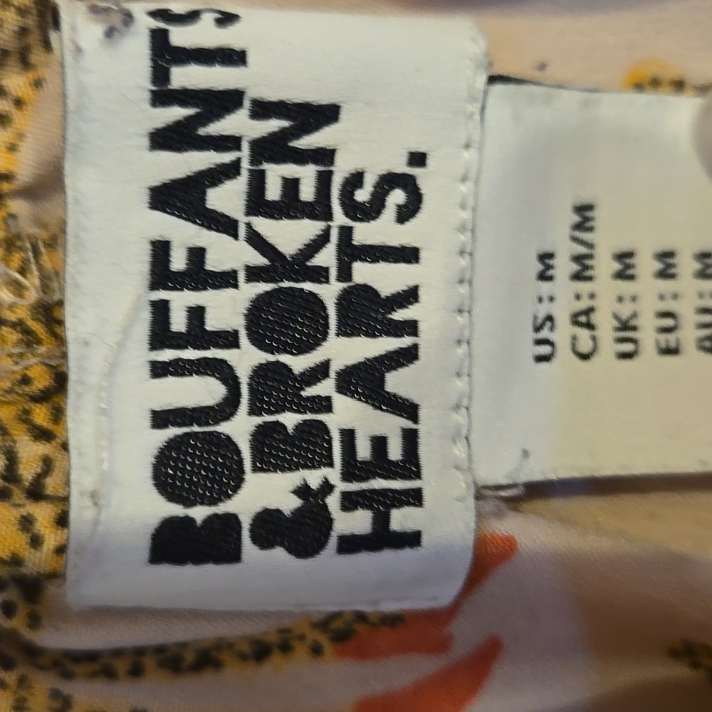 Bouffants & Broken Hearts Pink Animal Print Drawstring Shorts - Picture 3 of 7
